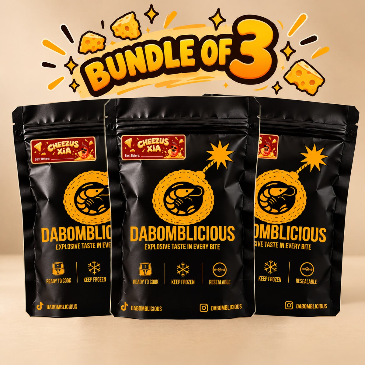 [DABOMBLICIOUS] BUNDLE OF 3 Cheezus Xia! Heipiah